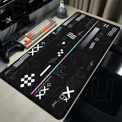 Cartoon Mouse Pad Pink CSGO Print Stream Gamer Mousepad 400x900mm Antislip Keyboard Mouse Mats Rubber Deskmat Gaming Accessories