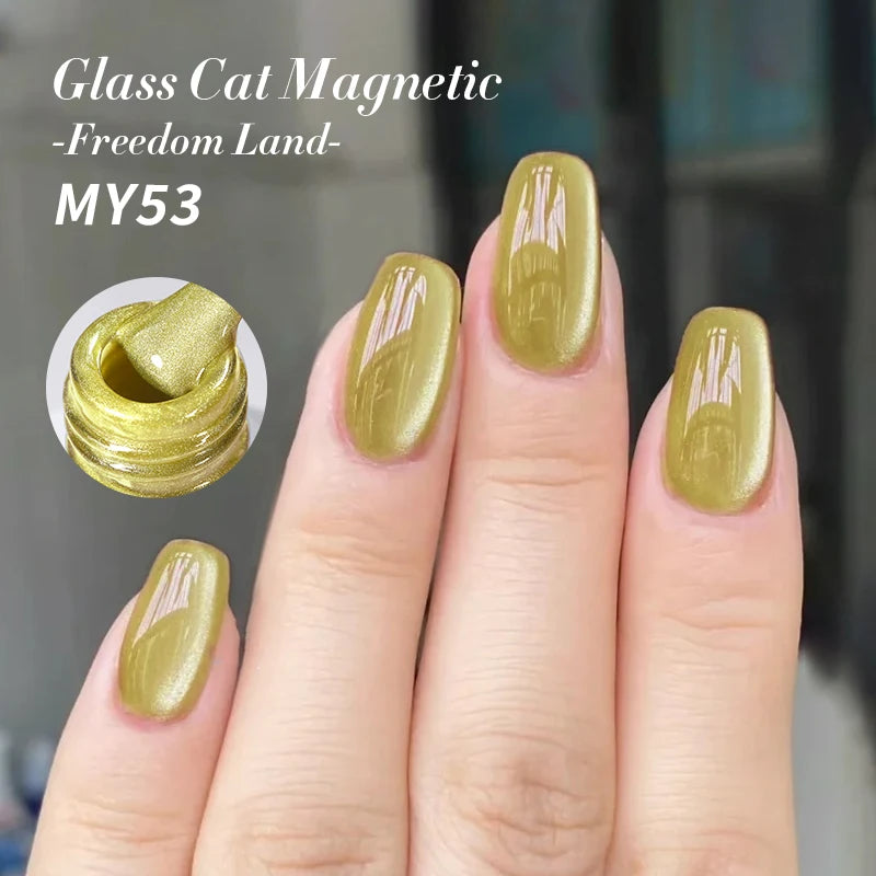 BORN PRETTY 10ml Cat Magnetic Gel Nail Polish Moonlight Glass Bead Water Light Crystal Soak Off UV Varnish For DIY Nail Art