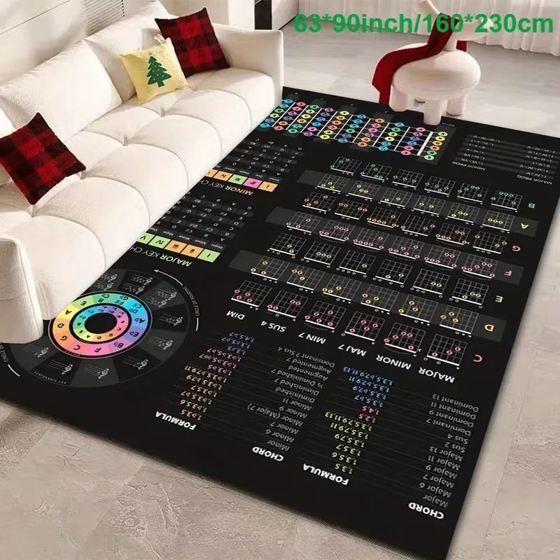 Professional Audio Mixer Rug Realistic 3D Music Studio Carpet with Knobs Sliders Buttons Perfect for Music Lovers Home Decor