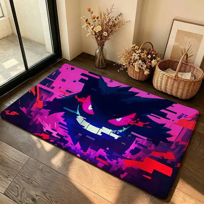 Anime Cute G-Gengar Carpet Bathroom Anti-slip Mat Door Mat Home Decoration Mat Entrance Door Mat Scratch-resistant Door Mat
