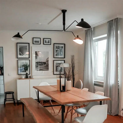 Industry Ceiling Lamp Nordic Black Spider Light Led Iron Black Ceiling Light for Home Decor Living Room Led Chandeliers Lights