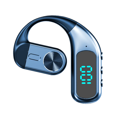 Wireless Bluetooth-compatible Headset Digital Display Bone Conduction Concept Business Ear-mounted Earphones