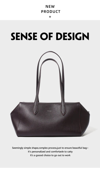 Cow Genuine Leather Underarm Bags Female Fashion Women's Bag Top-grain Leather Shoulder Handbag Ladies Luxury Designer Handbags