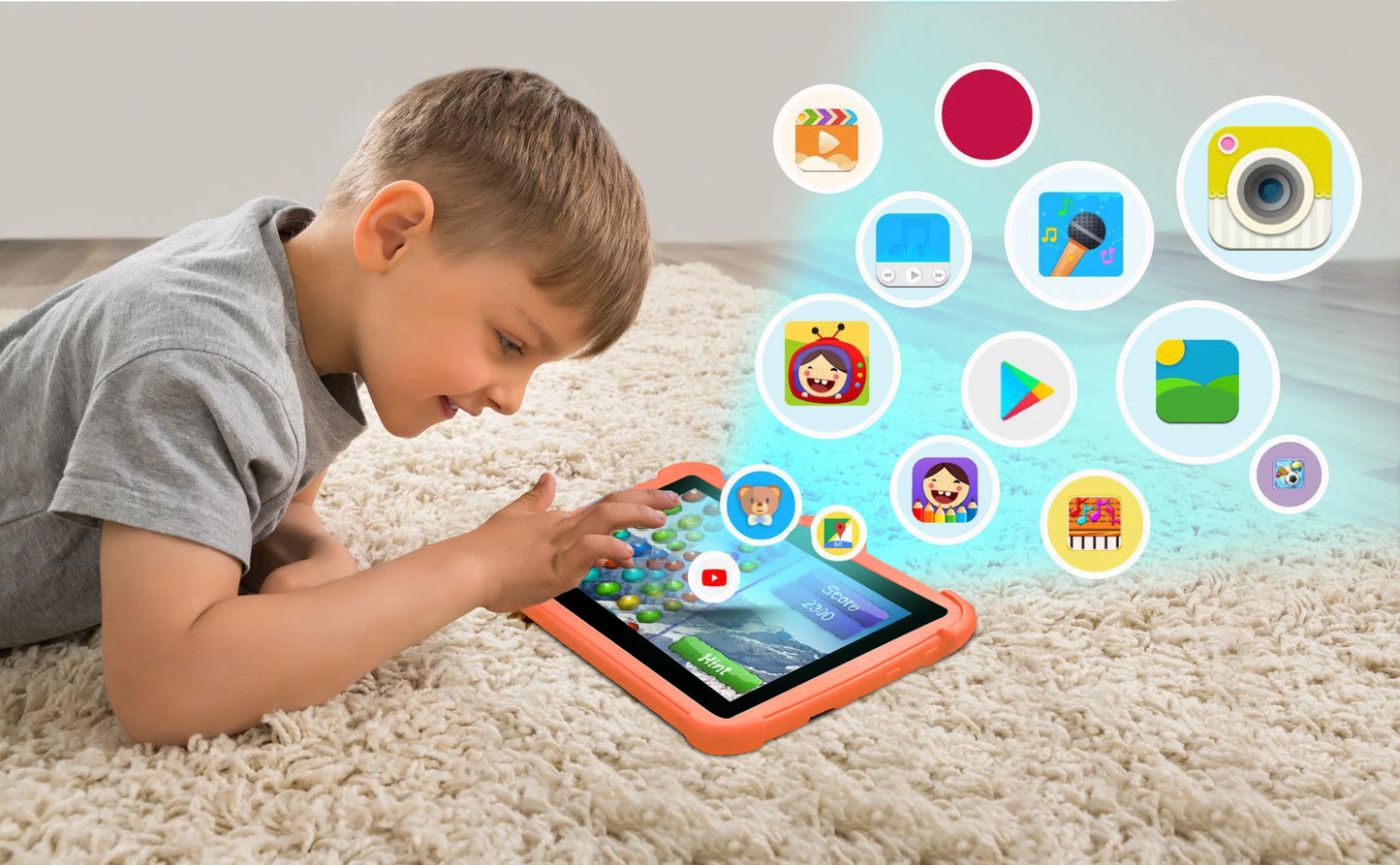 New 7 Inch WiFi Tablet PC Google Learning Education Kids' tablet Quad Core 4GB RAM 64GB ROM Wi-Fi Android Tablets 4000mAh