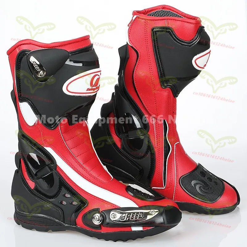 Riding Tribe B1001 Motorcycle Boots Professional Rally Racing Boots Motorbike Rider Biker Shoes Botas Motocross Protective Gear