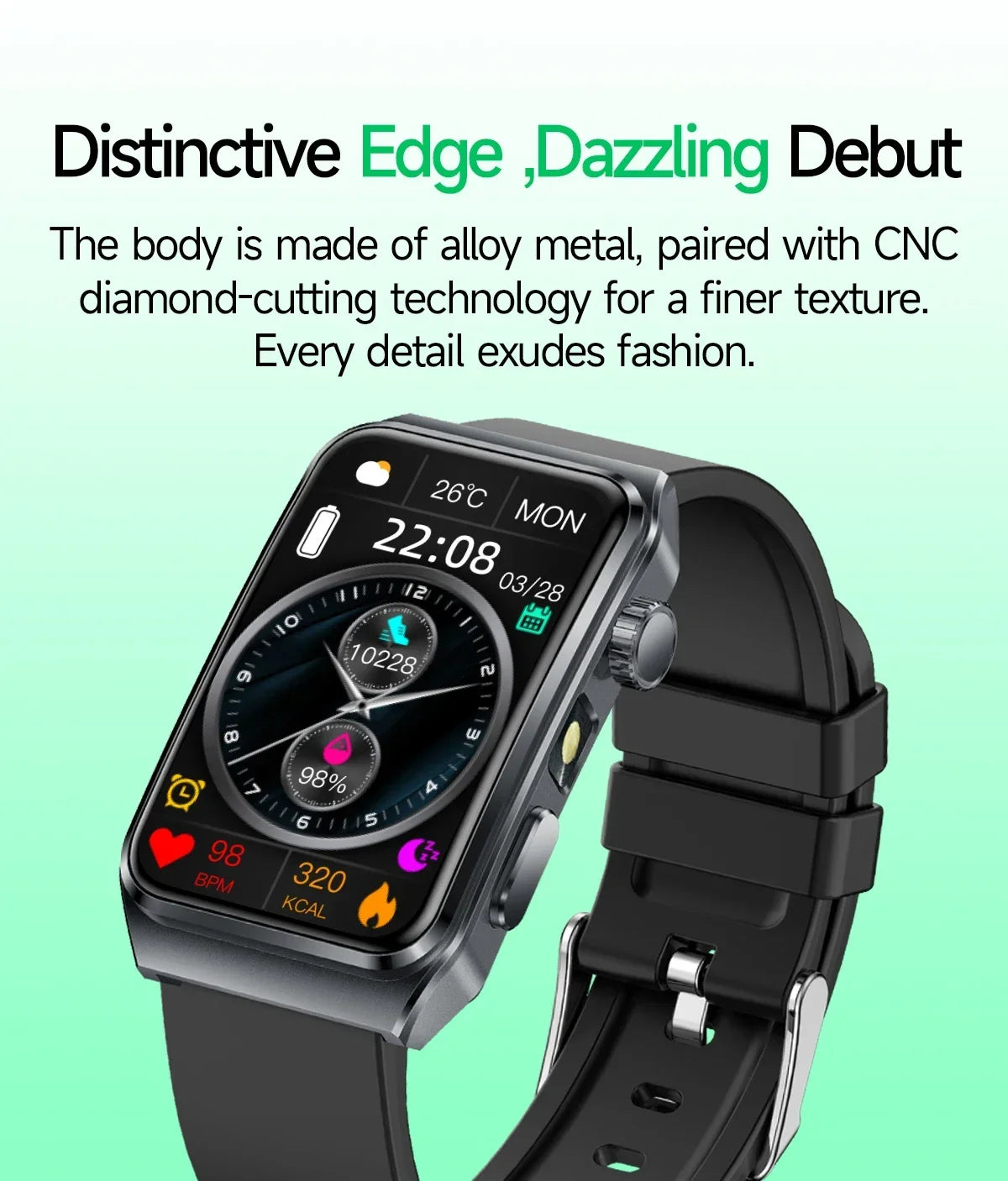 2025 New Nursing Grade ECG+PPG Pulse therapy Smartwatch Men Blood lipid Uric acid Bluetooth call Health Bracelet For Android iOS