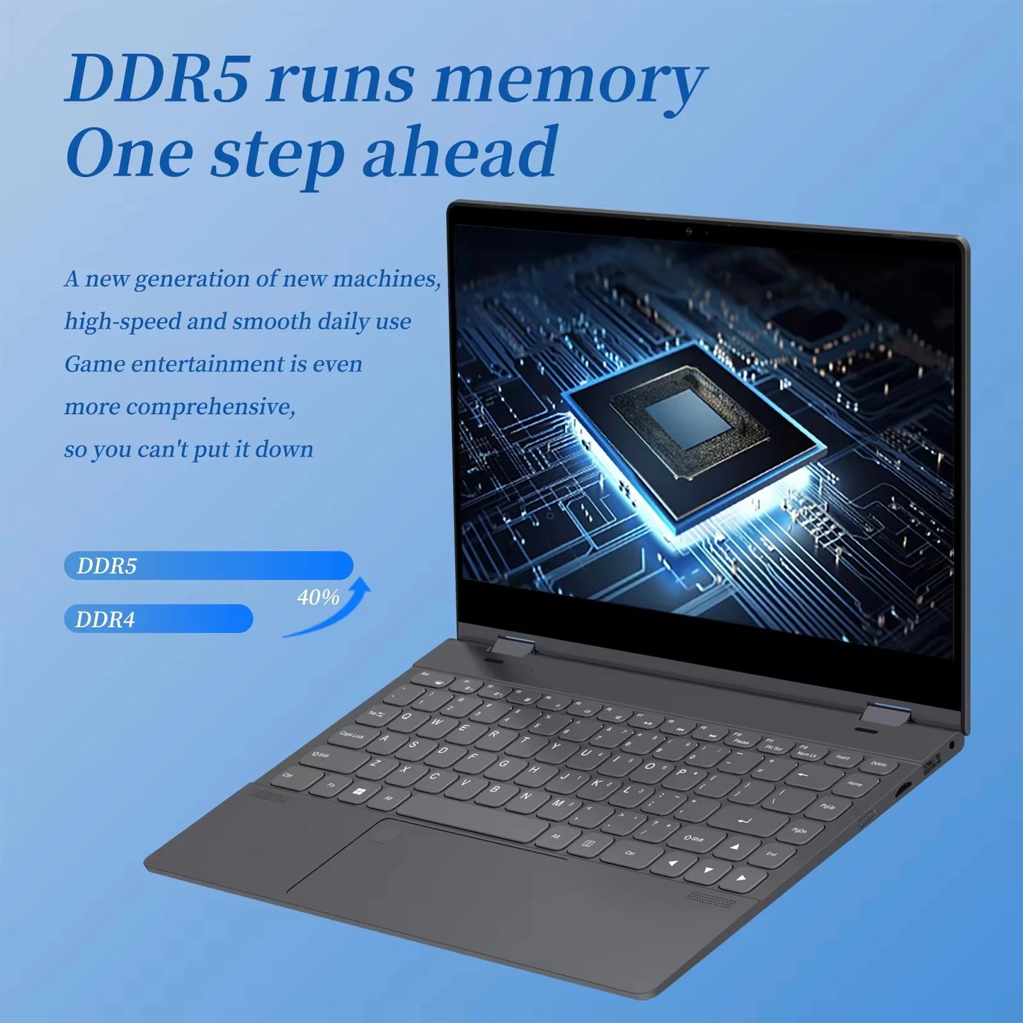 14'' Touch 360° Flip 2-in-1 Laptop FW-Y1 Mini Convertible Tablet Notebook Intel N95 12GB LPDDR5 Portable Student Office Netbook