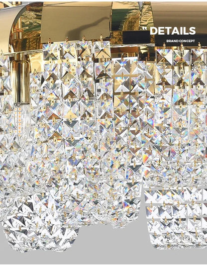 2025 New Home DecorationPendant Lights Luxury Crystal Living Room Chandelier Bedroom Pendant Lamp Ceiling Light  Indoor Lighting