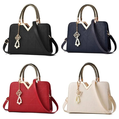 Luxury PU Leather Ladies Hand Bags Large Capacity Casual Versatile Tote Female Handbag Messenger Bags Travel