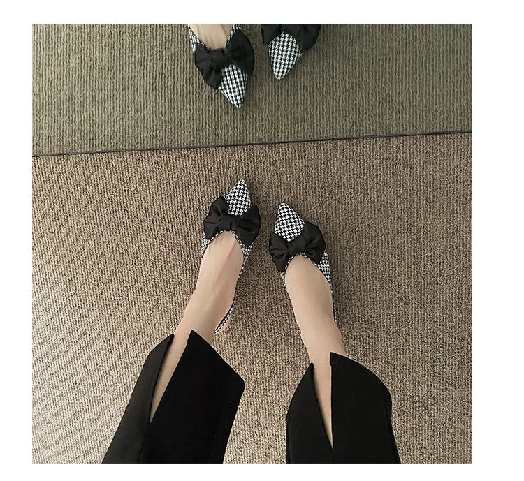 maogu Bow Polka Dot Pointed Toe Stiletto Sandals Luxury Sandals Women Designers Elegant Party Sandal 2023 Fashion Women Shoes 39