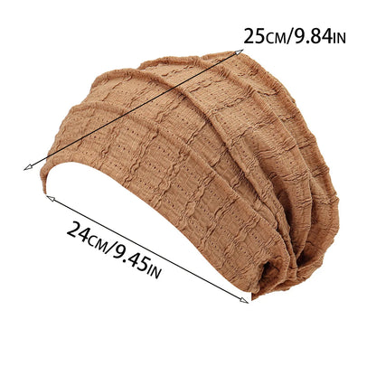 Ramadan Women Soft Strech Beanie Chemo Cap Solid Color Bonnet Inner Hijabs Cap Muslim Head Wraps Femme Wrap Head Turban Hat