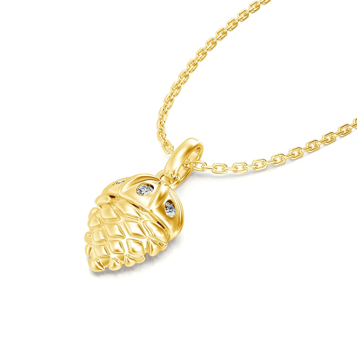 Luck Acorn Necklace Pendants Real Gold 14K Moissanite Women's Pendant Collar Pine Nuts Charms For Jewelry Making Lover Gift