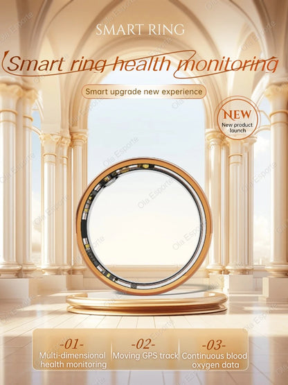 2026 New Women’s Smart Ring Heart Rate/Sleep/Blood Oxygen Monitoring Wireless Call Waterproof Smartring Birthday Holiday Gift