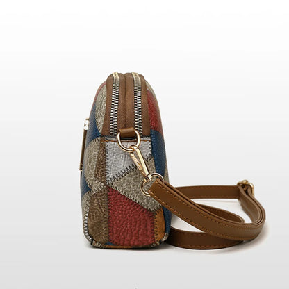 Vintage Female Shoulder Bags Fashion Shell Bag Patchwork PU Leather Women Bag Hobo Ladies Handbag Big Casual Tote Bags