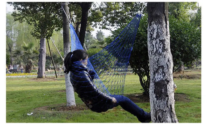 Nylon Mesh Hammock Single Person Hanging Sleeping Bed Swing Outdoor Camping Essentials Hammocks For Outside
