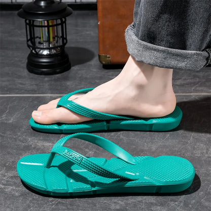 Summer Men's Flip Flops Plus Size 49 50 Soft Comfort Breathable Slippers Non-Slip House Outdoor Beach Slides Massage Flip Flops
