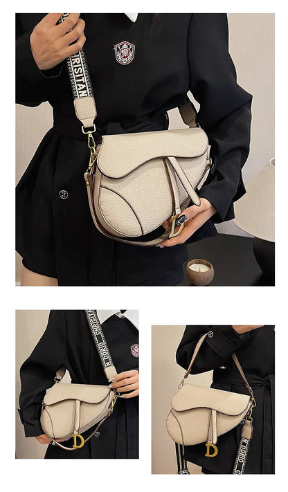 IMJK 24*20*6cm Hot Selling Light Luxury Underarm Saddle Bag, New Niche Design, Casual Shoulder Crossbody Bag Bags