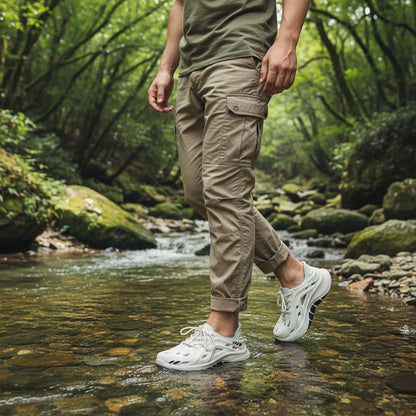 Mens Slippers Summer Outdoor Beach Sandals Garden Shoes Clogs For Men Non Slip Slides Flip Flops Zapatos Hombre Chinelos Masculi