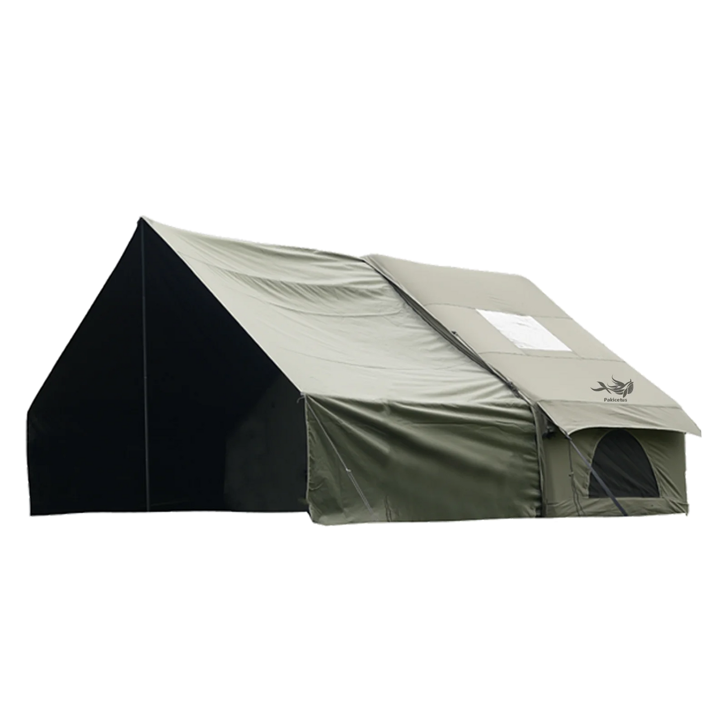 PAKICETUS Luxury Inflatable Camping Tent with Roof Window Easy Setup Portable Tent with Carry Bag for 4-12 People Outdoor Glamping Family Weekend Gatherings