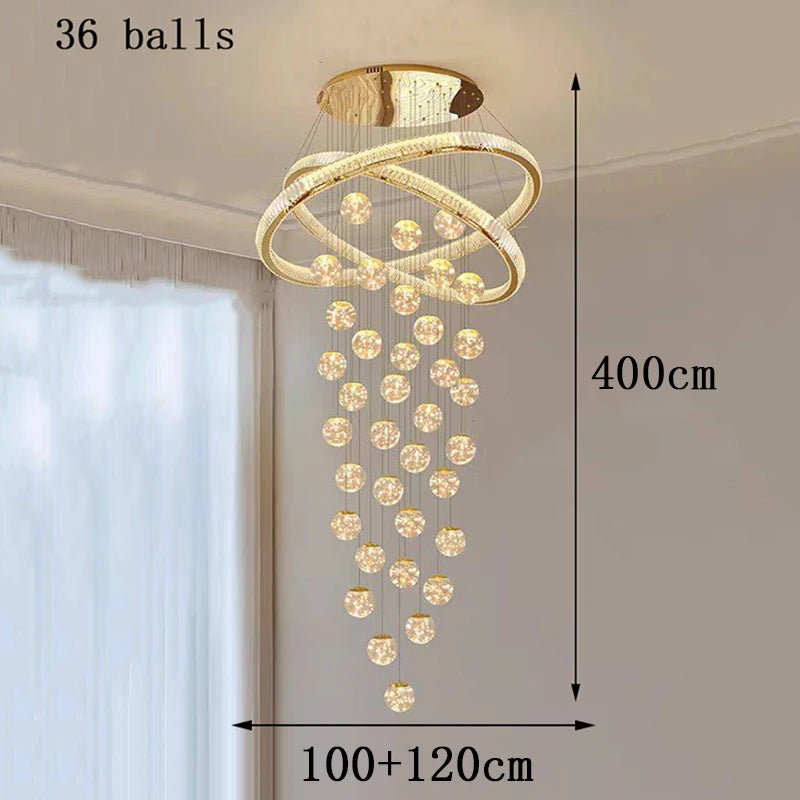 Home decorationPendant lights, luxury crystal living room chandelier, bedroom Pendant lamp, ceiling light, indoor lighting