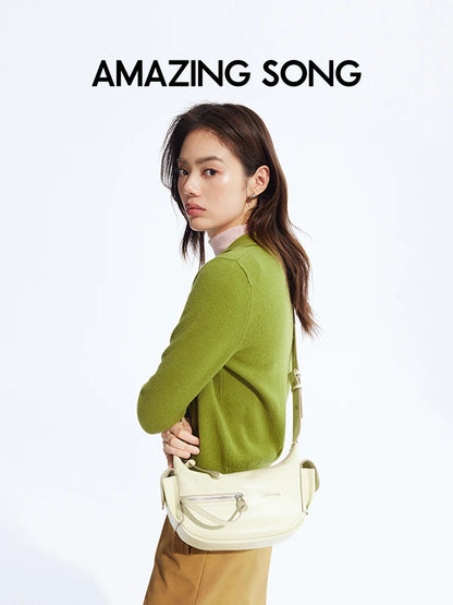 Amazing Song Liqueur Crescent Bag Small Upgraded Large Autumn Style Crossbody Women's Bag Trendy Portable
