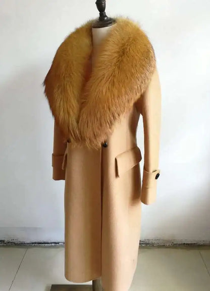 Real Fox Fur Collar for Women Coat Jacket Female Wraps Winter Warm Fur Scarf Extra Large Size Neck Warmer Fur Shawls Scarves