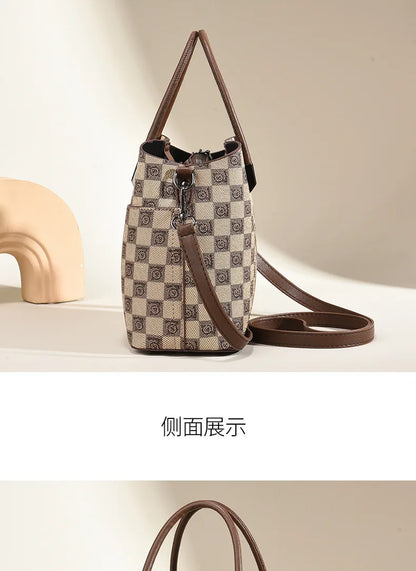 2026 New Fashion Women's Bag High Quality Versatile Retro Bucket Bag Designer Luxury Handbag Trend Ladies Shoulder Crossbody Bag