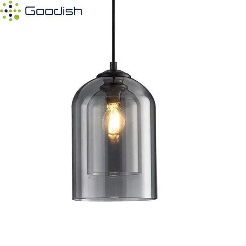 Modern Crystal Coal Oil Glass Stone Bottle LED Pendant Lights Art Creative Indoor Lamps for Bedroom Home Decoration Chandeliers