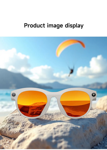 2025 AI Smart Glasses New Interaction With Camera Photo Video Record Translation Music Smart Sunglasses Bluetooth Call Headphone