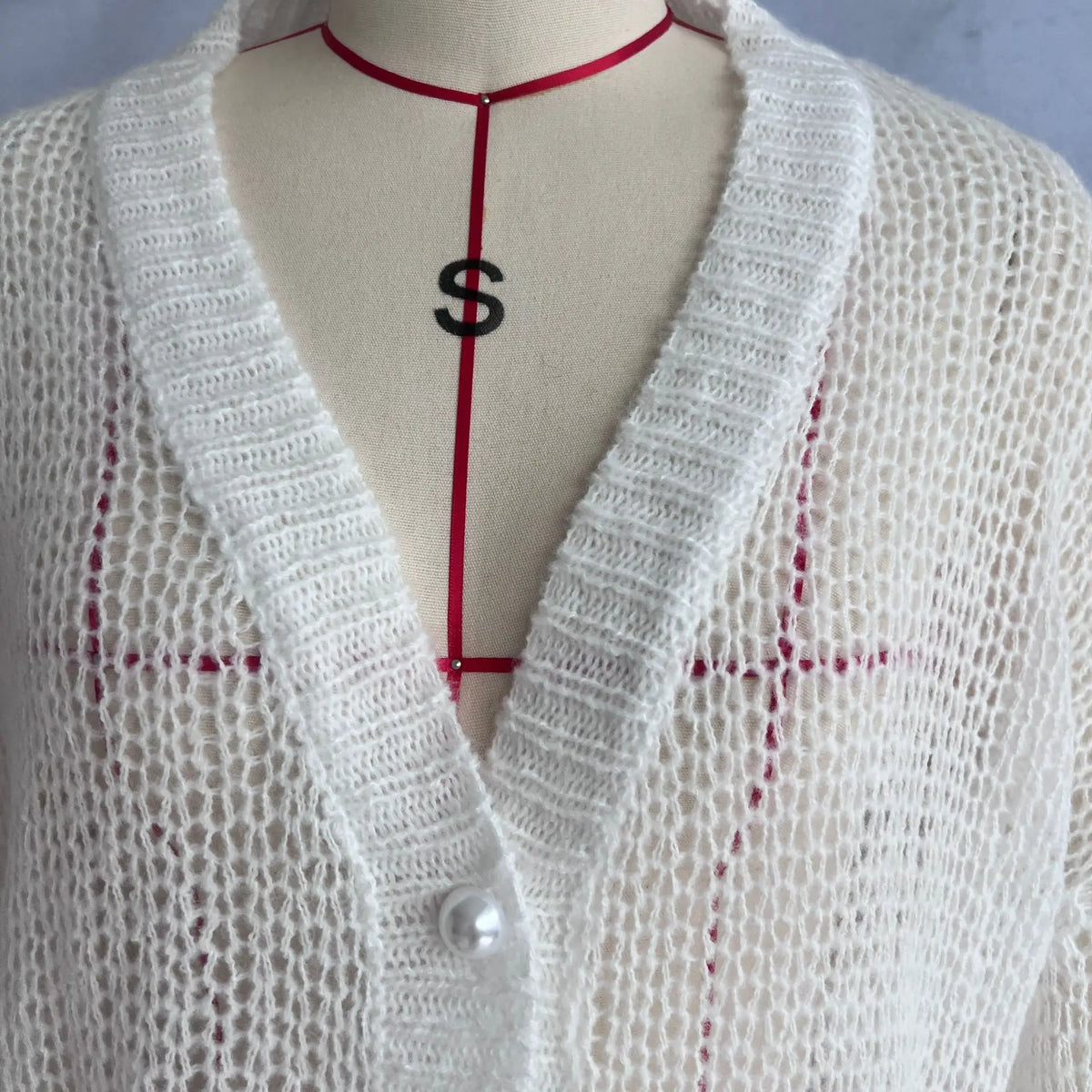 Women Knitting Cardigan 2026 New Women Mohair Knit Cardigan Hollow Out Sheer Long Sleeve Casual Knitted Outerwear Sweater