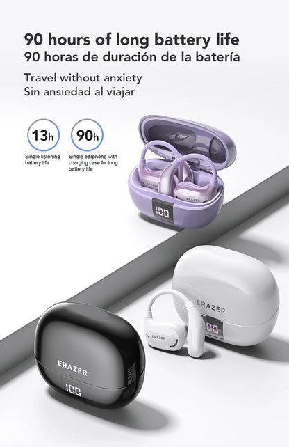 ERAZER XT66PRO Bluetooth Earphones ASMR Headsets DIY APP AI Translator Earbuds Wireless Headphones 13 Hours Long Life Display