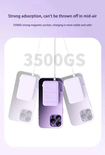 50000mAh Large Capacity Solar Power Bank 4 In1 Built in Cables Intelligent Digital Display Laser Light For Samsung Apple
