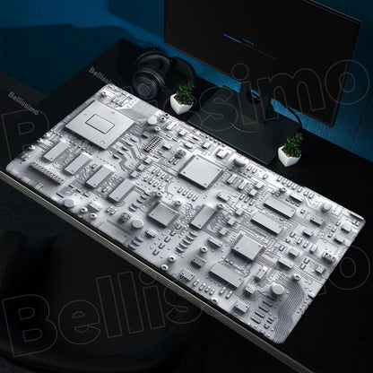 Inside Motherboard Circuit Board Mouse Pad Dropshipping Large Playmat Gaming Customized Mat Gamer Office Mousepad Bulk Desk Mat