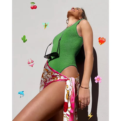 2026 Sexy Women One Piece Swimsuit Swimwear Female Solid Push Up Thong Bather Bathing Suit Monokini Brazilian Swimming Suits