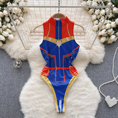 Summer Girls Sexy Hot Sweet Transparent Suspender Mini Dress Women Elastic Waist And Backless Strap Lolita Pajamas Bubble Skirt