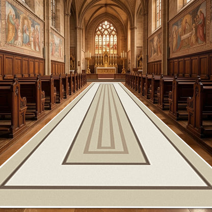 Red Luxury European Style Long Corridor Carpet Decoration Church Wedding Non-slip Soft Runner Rug Easy Clean Lint-free Floor Mat
