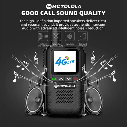 MOTOLOLA 4G PoC Radio Global Walkie Talkie with Lifetime Free SIM Card for 5000 Kilometers Long Distance Hiking and Camping