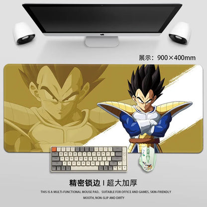 Man Mouse Pad Dragon Ball Mouse Pad Son Goku Printing Pattern Large Gaming Keyboard Desk Mat Super Saiyan Animation Desk Mat