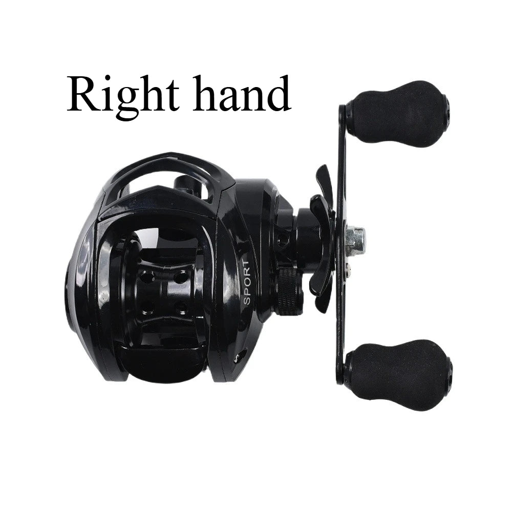 Max Drag 12kg Left/Right Hand Baitcasting Reel High Speed 7.2:1 Gear Ratio Fresh Saltwater Magnetic Brake System Ultralight Reel