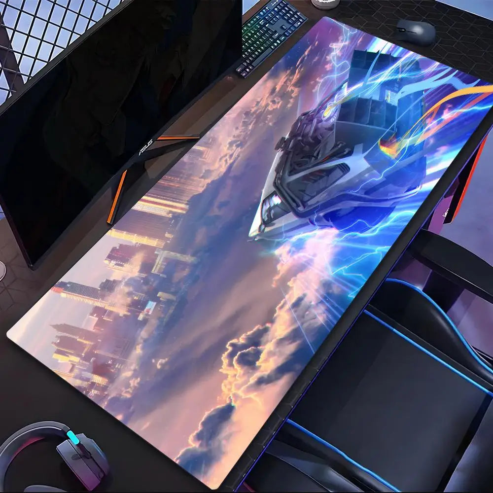 Come Back To The Future Mouse Pad Tablet Laptop xl desktop mouse mat cute HD printing Gaming keyboard pad Player 90x40 cm