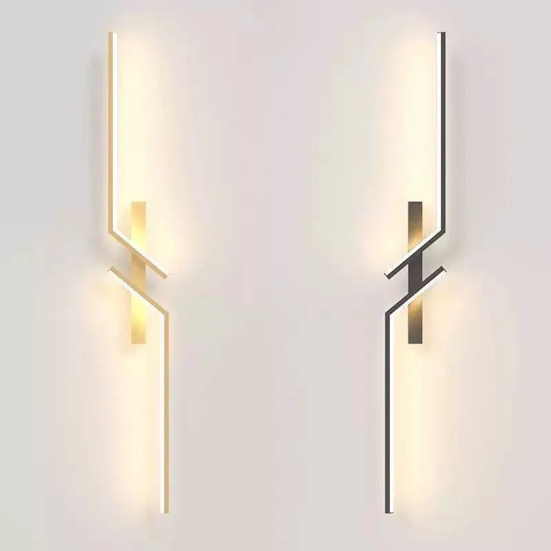 LED Wall Lamp Modern Minimalist Strip Wall Decor Lights Lighting For Bedroom Bedside Living Room TV Sofa Lobby Background Decor