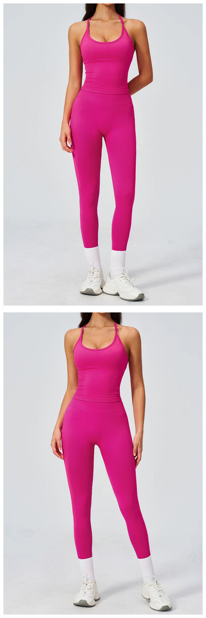 Fitness Suit 2PCS Women's Tracksuit Yoga Set Sports Outfits Gym Clothes Running Push Up Sportswear Female Workout Yoga Clothes