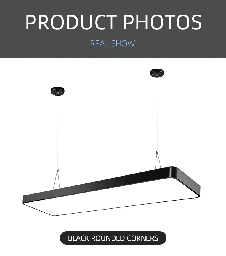 Large Energy-saving Pendant Lamp LED Ultra Wide Chandeliers High Bright Lighting Office Restaurant Home Living Room Lights LED