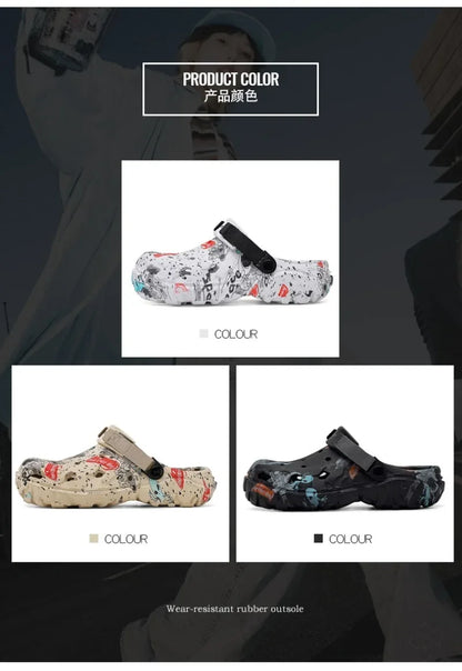 Plus Size 48 49 Men's Summer Clogs Sandals Eva Slippers Men Fashion New Flat Sandals Men Women Leisure Slides Men Casual Shoes