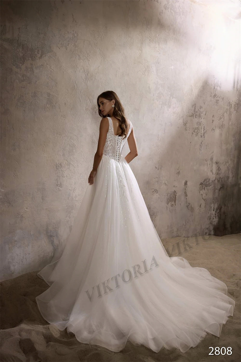 VIKTORIA Charming Corset Wedding Dresses for Bride 2025 Square Collar Sleeveless A-LINE Appliques Vestidos De Novia Custom Made