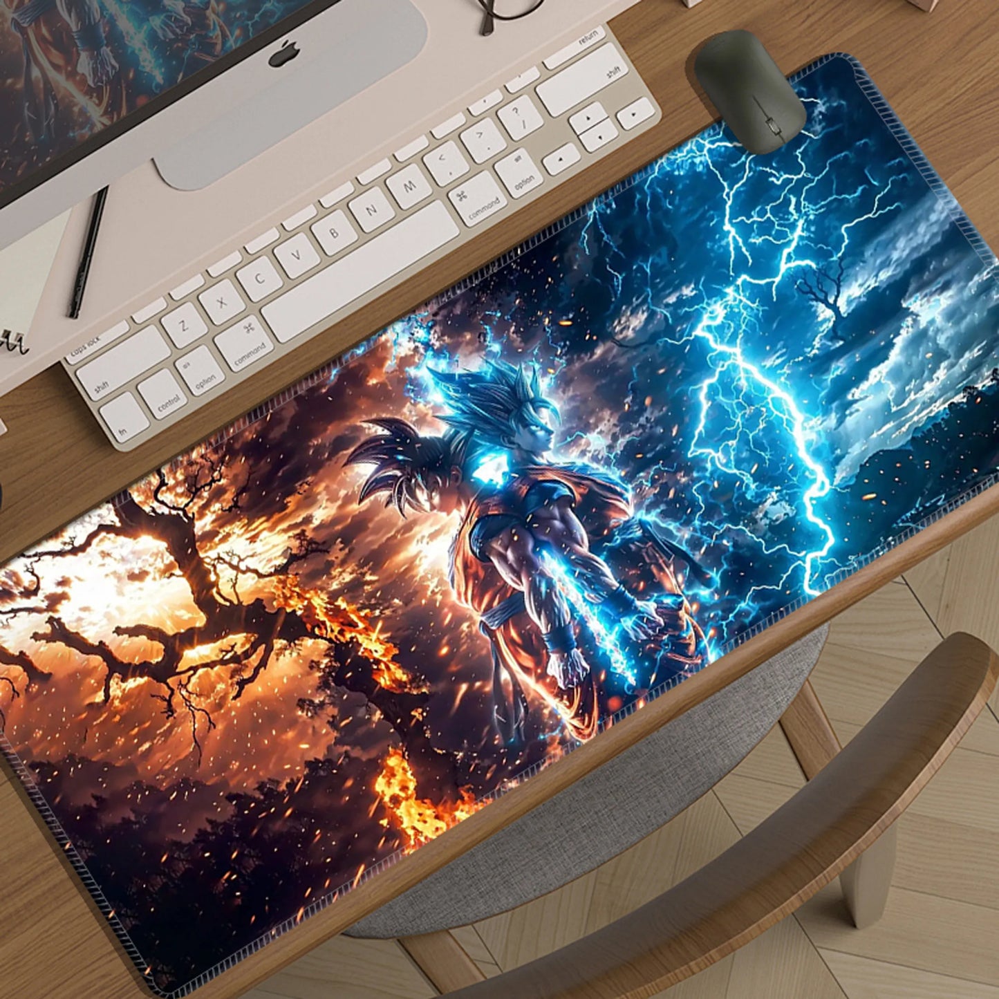 Cartoon Animation Seven Dragon Ball Mouse Pad Oversized Boy Two-dimensional E-sports Game Computer Keyboard Pad Student Desk Pad