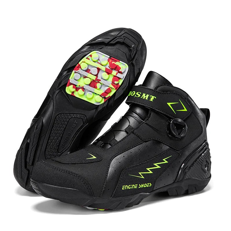 Motorcycle Boots Men Motor Motorbike Riding Shoes Anti-fall Motobike Shoes Motocross Off-Road Racing Boots Botas De Motocicleta