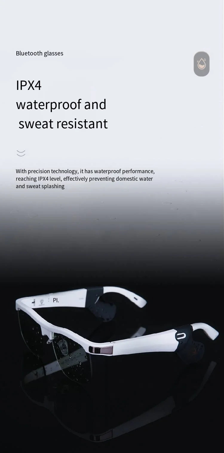 Bluetooth Smart Glasses, Directional Audio Speaker, Polarized, High Quality, Music, Speech Control, Play Phone Call,Sunglasses