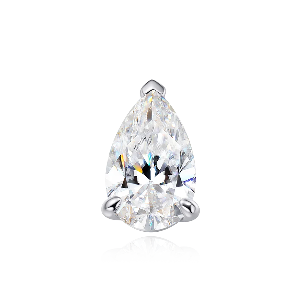 Serenity 3ct 5ct Pear Cut Moissanite Necklace for Women S925 Sterling Silver Chain Jewelry Sparkling Water Drop Pendant Necklace