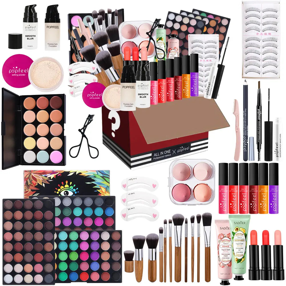POPFEEL Complete Holiday Makeup Gift Set – Perfect Surprise for Friends and Family, Easy to Use for a Stunning Transformation.